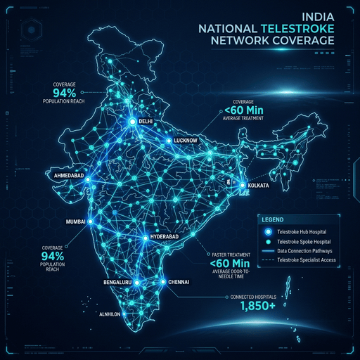 India telestroke network coverage map